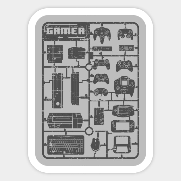 Gamer Parts Sticker by artlahdesigns